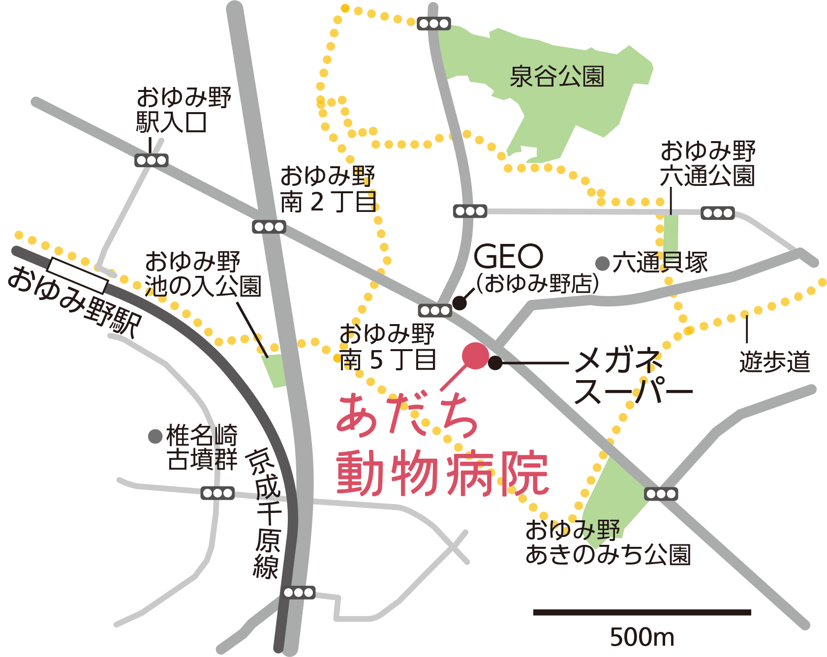 あだち動物病院_地図